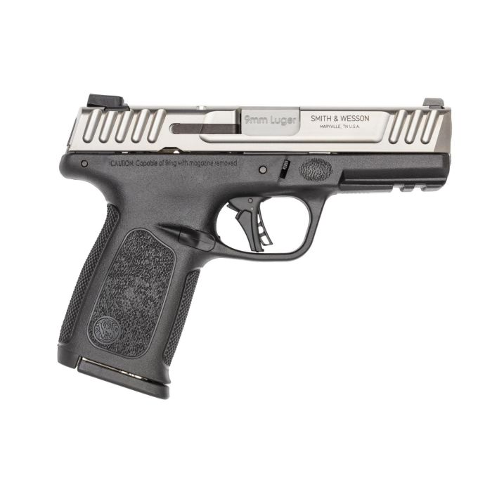 Smith & Wesson SD9 2.0, White Dot Sights, No Thumb Safety, 2-Tone, 9mm, 4", 16rd