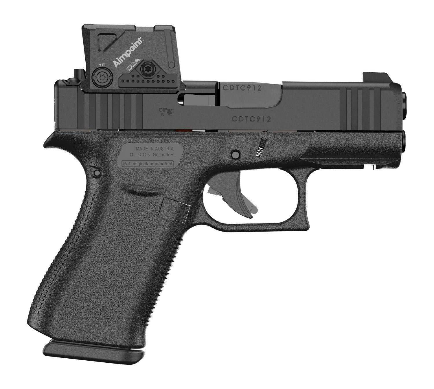 Glock 43X MOS with Aimpoint COA