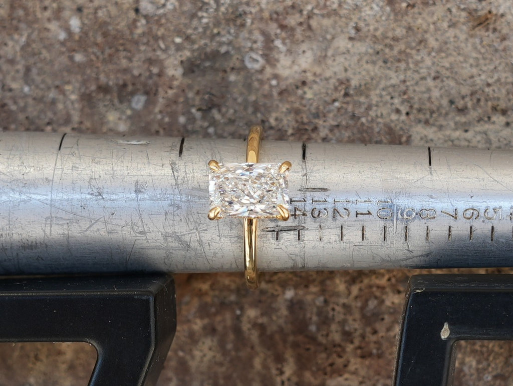 2.16 TCW Hidden Halo Engagement ring