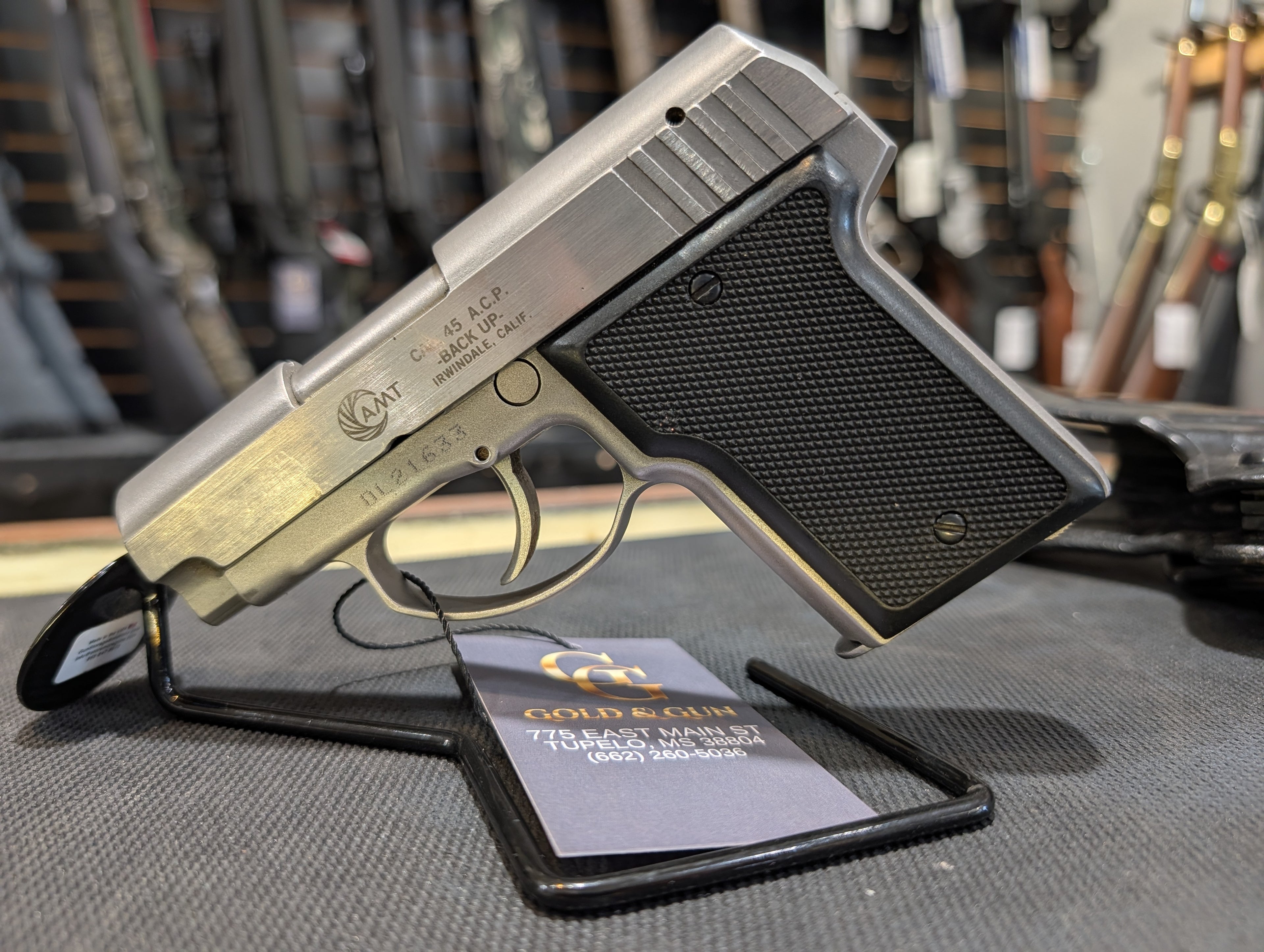 AMT ARMS BACKUP .45 ACP