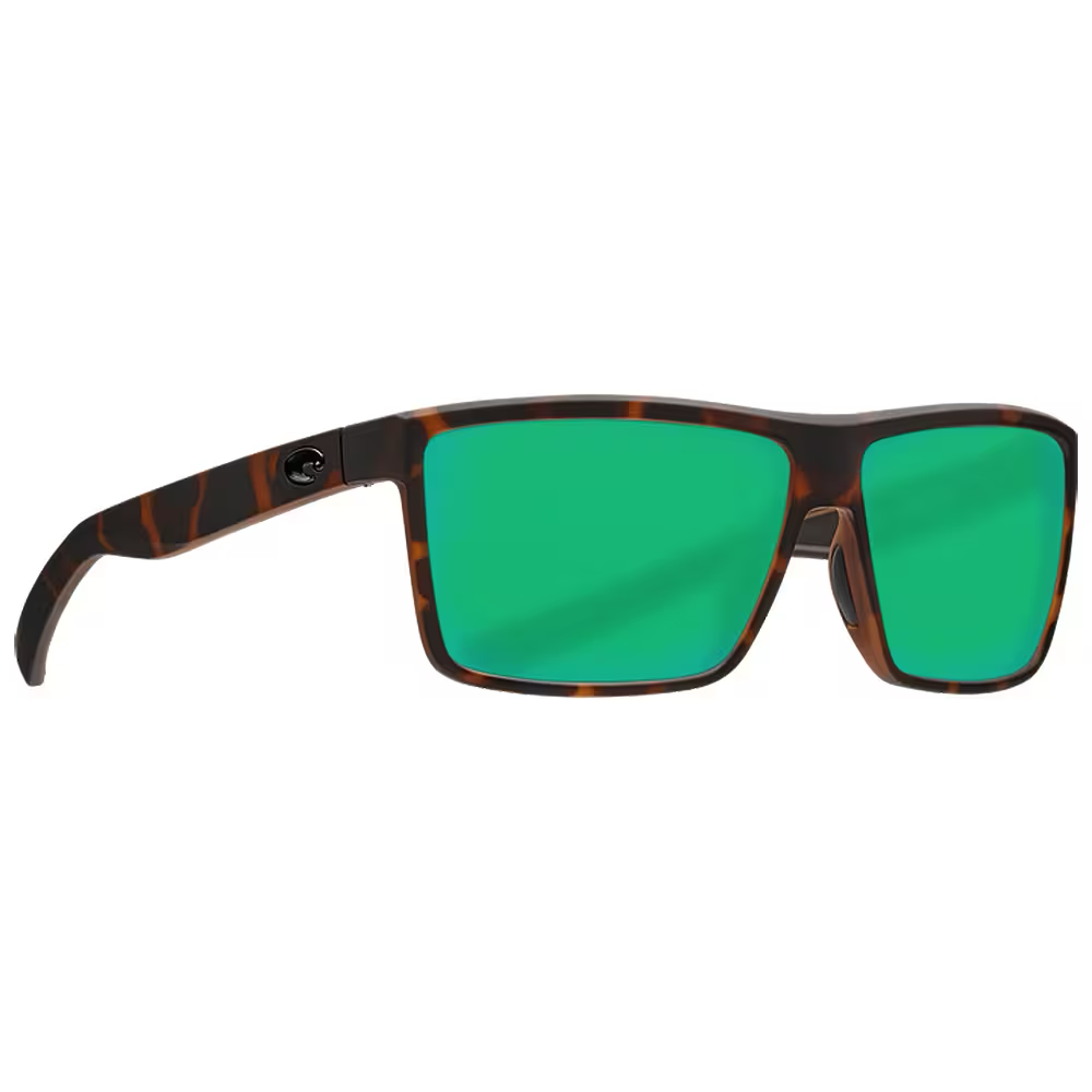 Costa Rinconcito Matte Tortoise Frame Sunglasses w/Green Mirror 580P Lenses 06S9016-90161160