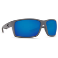 Costa Reefton Matte Gray Frame Sunglasses w/Blue Mirror 580P Lenses 06S9007-90071464