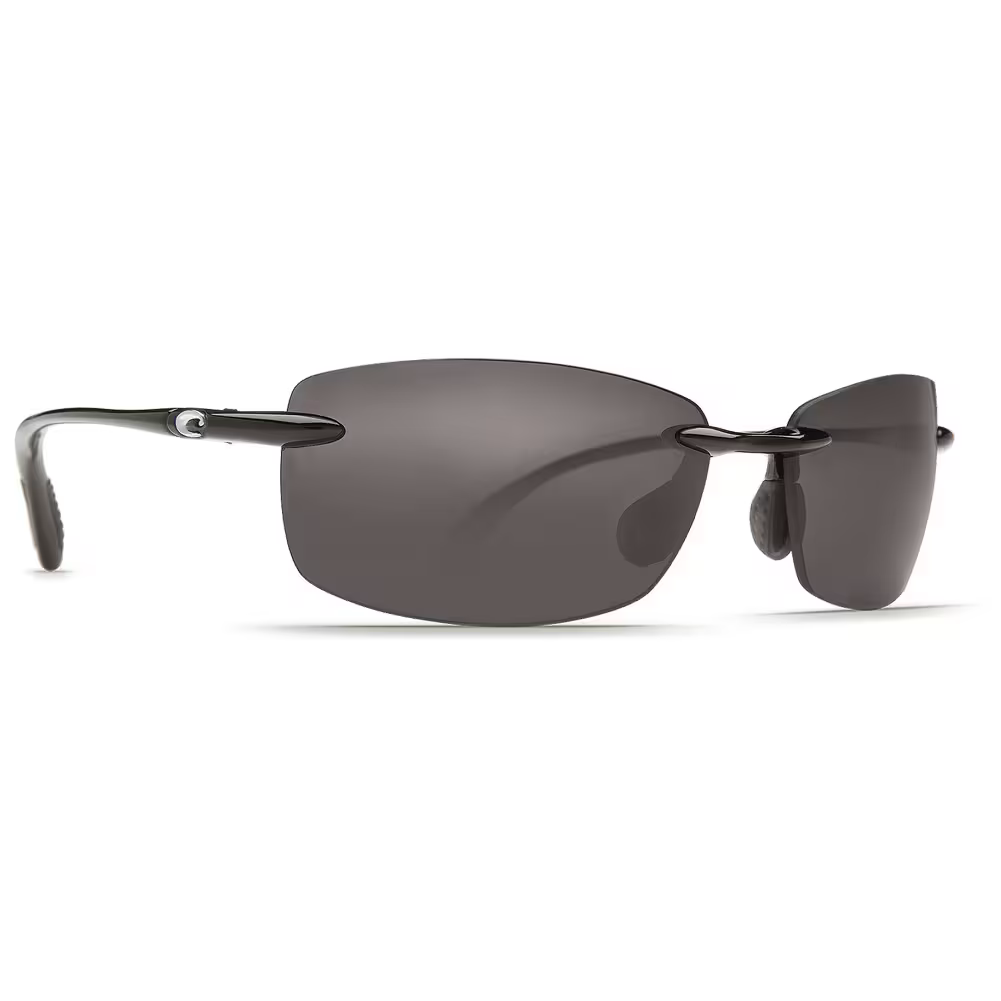 Costa Ballast Black Frame Sunglasses w/Gray 580P Lenses 06S9071-90710260