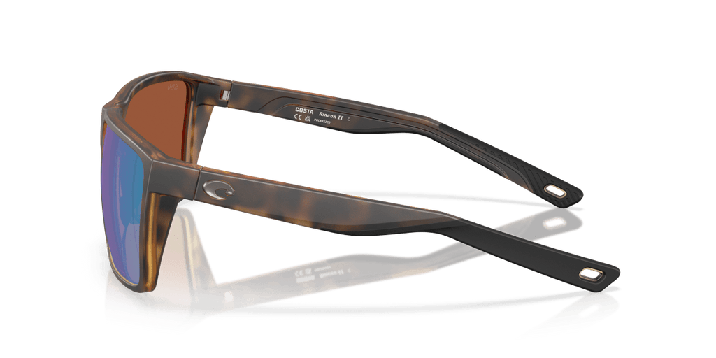 Costa Del Mar Rincon II Matte Tortoise Frame Green Mirror 580G Lens 06S9121-91211064