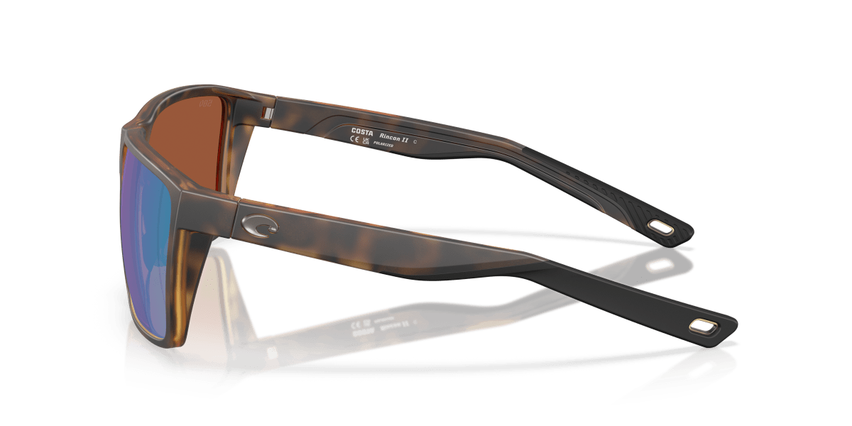 Costa Del Mar Rincon II Matte Tortoise Frame Green Mirror 580G Lens 06S9121-91211064