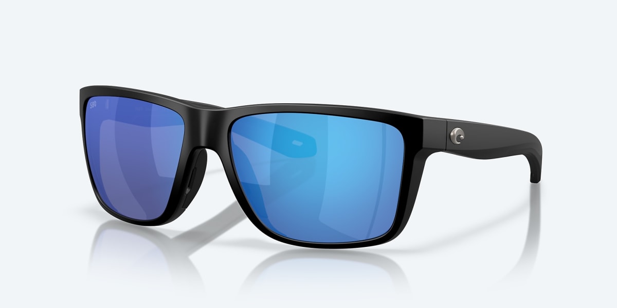 Costa Del Mar Broadbill II Xl Matte Black Frame Blue Mirror 580G Lens 06S9135-91350262