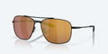 Costa Del Mar Canaveral Satin Black Frame Gold Mirror 580G Lens 06S6002-60022459