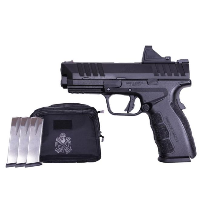 Springfield XD Mod. 4 Pistol, 9mm, Gear Pac With Optic, 4 Mags, and Pistol Bag